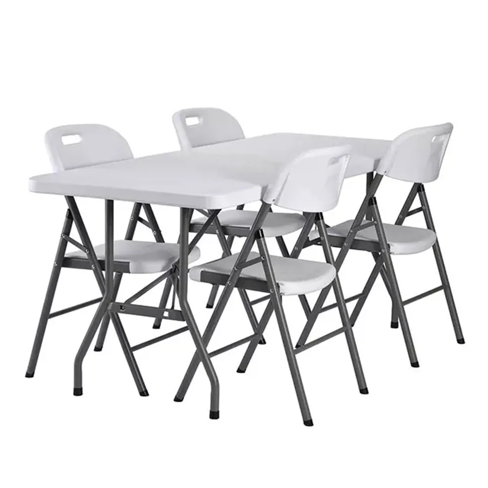 GreenBlue GB370 Folding Catering Garden Patio Terrace Balcony Table Suitcase Table, 180x75x74cm, HDPE, max. 150kg