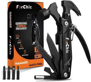 Hammer Multi Tool 12 in 1 Hammer Camping Gear Survival Tool, Birthday Christmas Gift for Men, Christmas Gifts for Dad Who Wants Nothing, Mens Gifts for Him, Dad, Husband, Grandpa, Boyfriend
