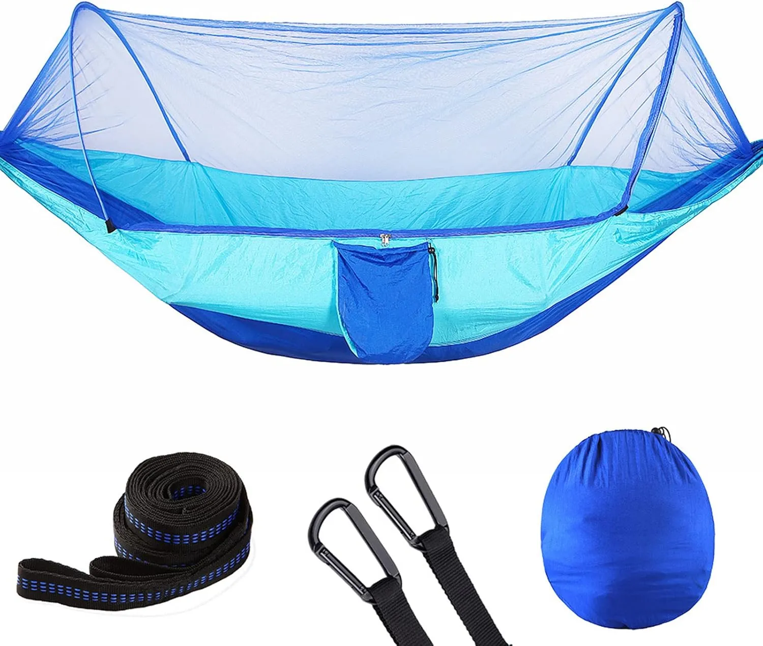 Hammock Camping Hammock Portable Pop-up Hammock with Mosquito Net Parachute Nylon Fabric 2 Person Sleeping Swing for Outdoor Furniture for Outdoor Camping and Picnic