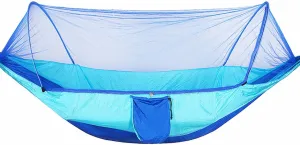 Hammock Camping Hammock Portable Pop-up Hammock with Mosquito Net Parachute Nylon Fabric 2 Person Sleeping Swing for Outdoor Furniture for Outdoor Camping and Picnic