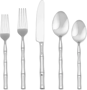 Hampton Forge Hampton Signature – Bamboo – 20 Piece Flatware Set, Service for 4