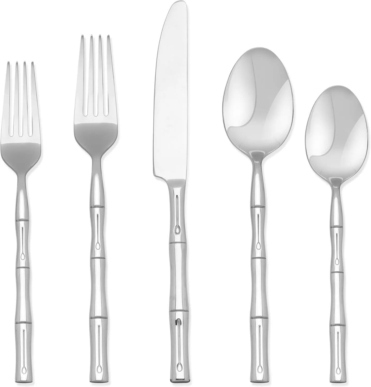 Hampton Forge Hampton Signature – Bamboo – 20 Piece Flatware Set, Service for 4