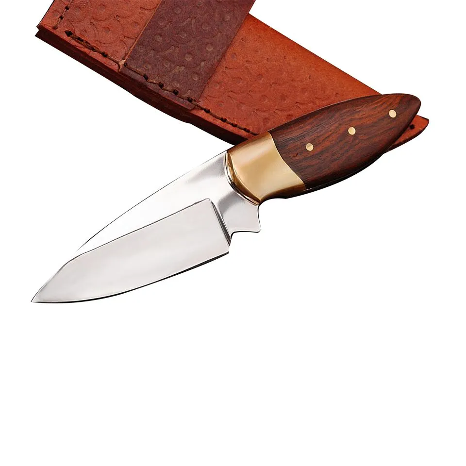 Handmade D2 Stainless Steel Skinner Knife Professional Camping Knife AMK020