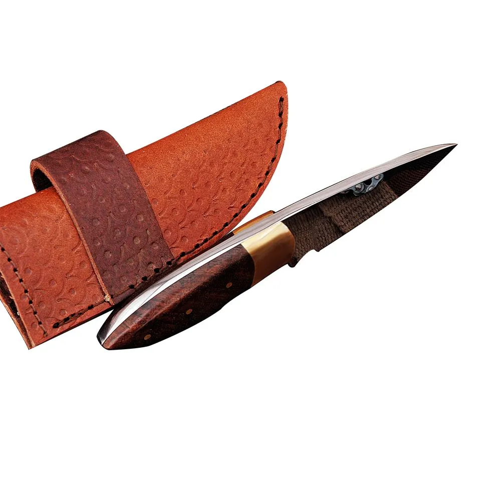 Handmade D2 Stainless Steel Skinner Knife Professional Camping Knife AMK020