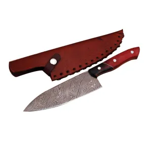 Handmade Damascus Knife Stainless Steel Skining Knife AMK007