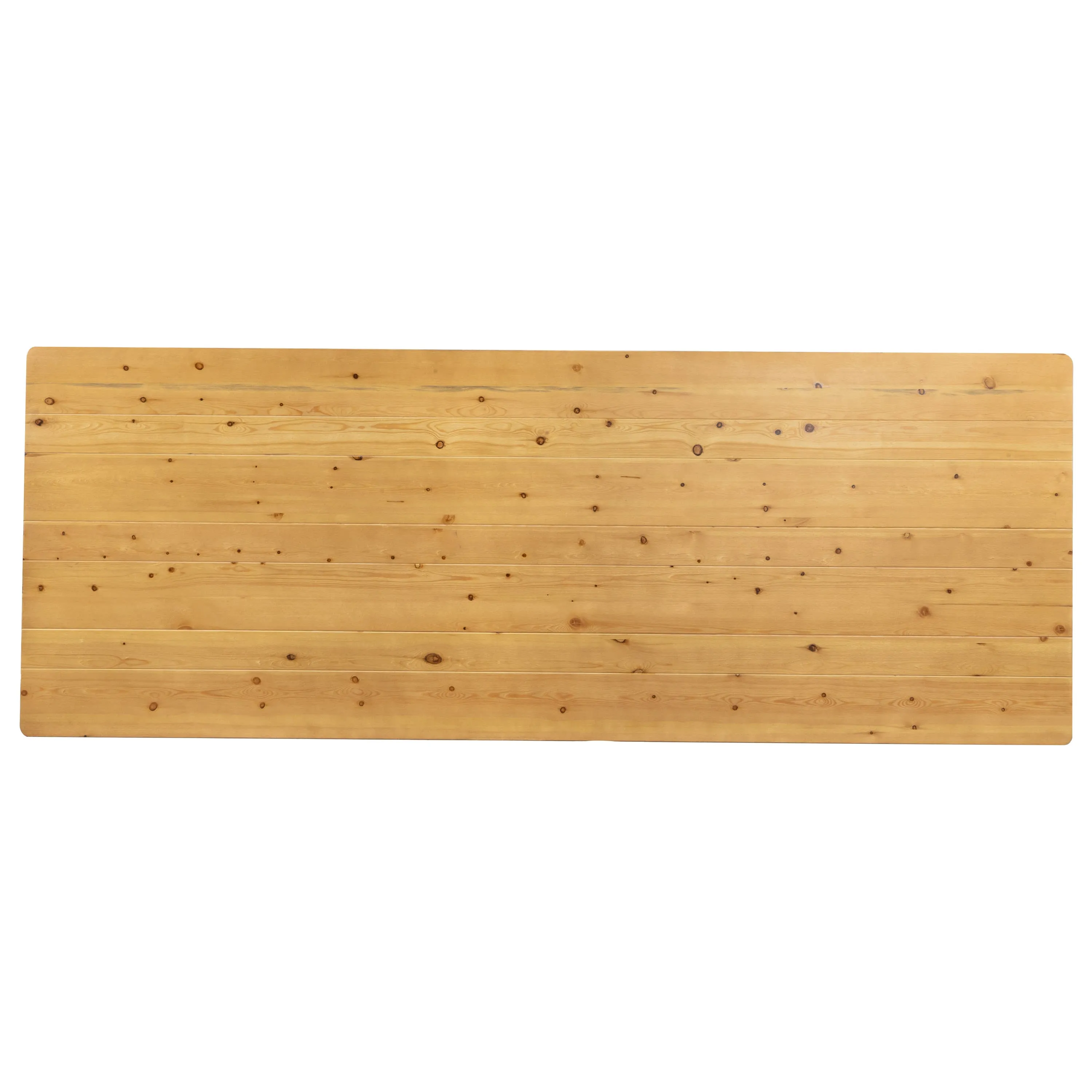 HERCULES Series 9' x 40" Rectangular Solid Pine Folding Farm Table