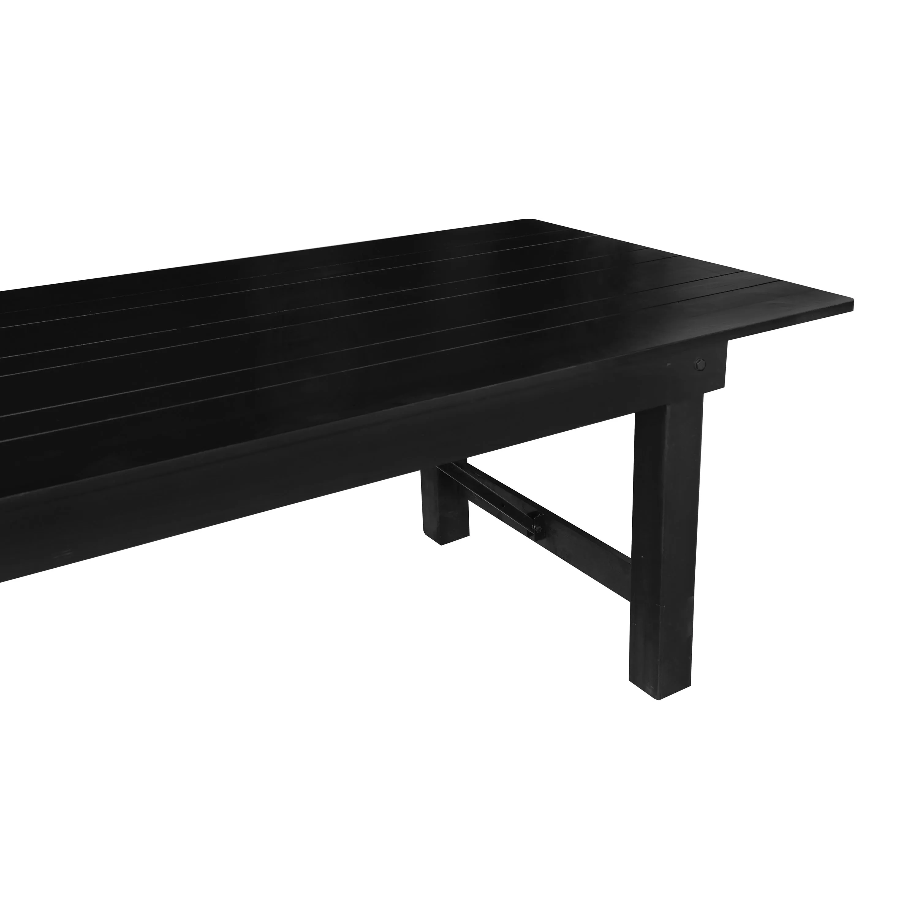 HERCULES Series 9' x 40" Rectangular Solid Pine Folding Farm Table