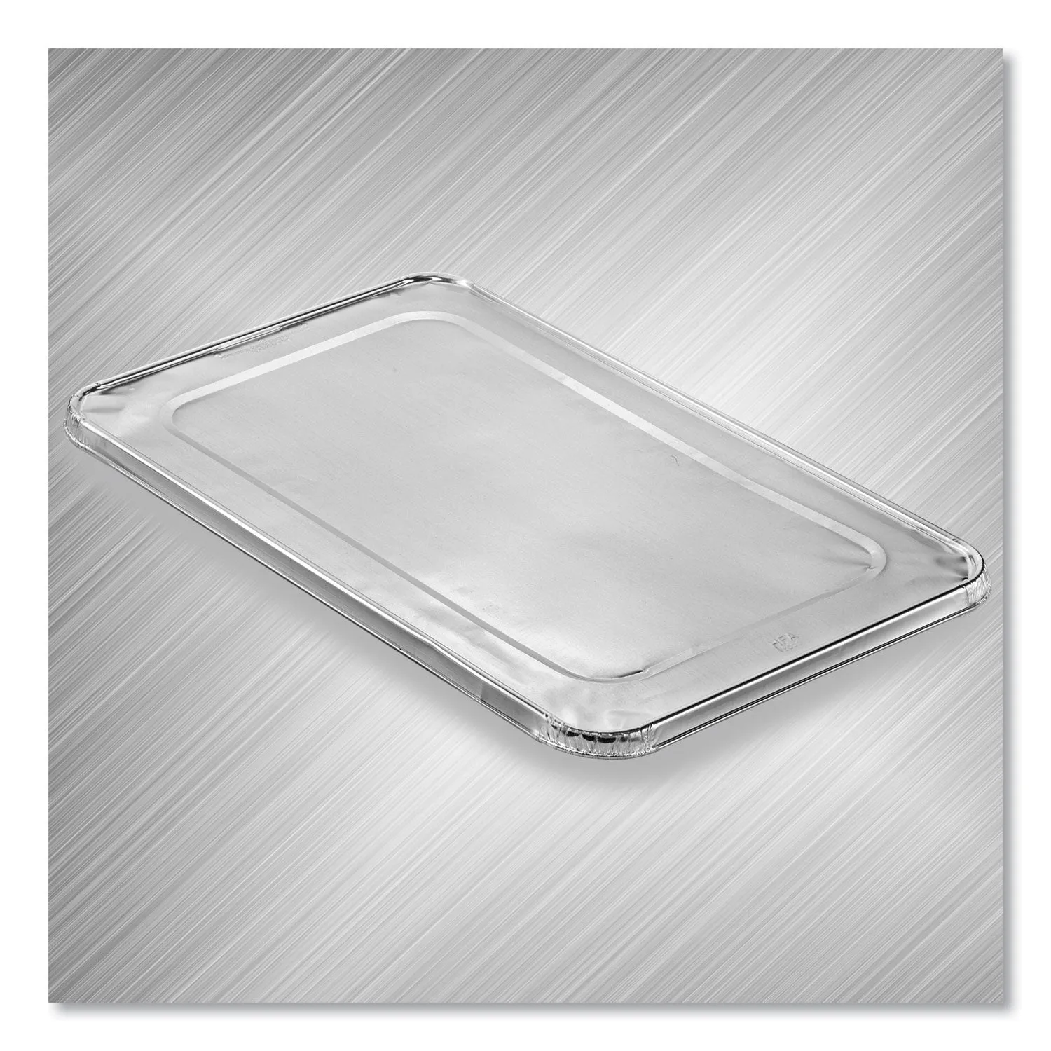 HFA® Steam Table Pan Lids, Full Curl Edge, Fits Full-Size Pan, 0.62" Deep, 12.87 x 20.81, 50/Carton