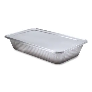 HFA® Steam Table Pan Lids, Full Curl Edge, Fits Full-Size Pan, 0.62" Deep, 12.87 x 20.81, 50/Carton
