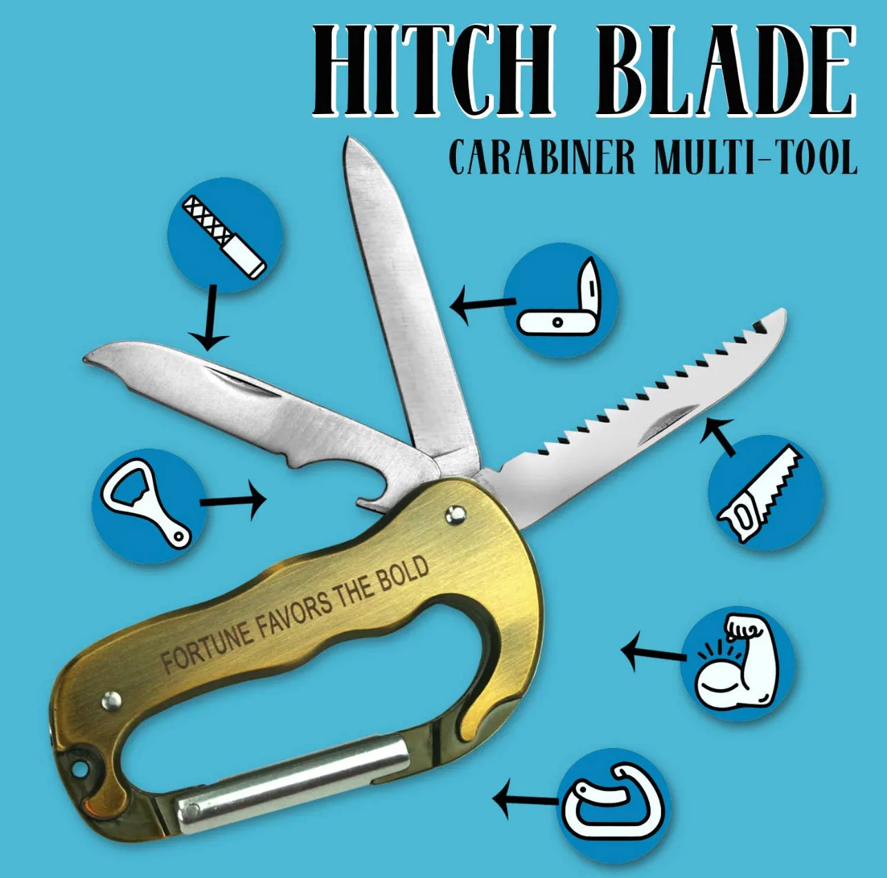 Hitch Balde Carabiner Multi-Tool