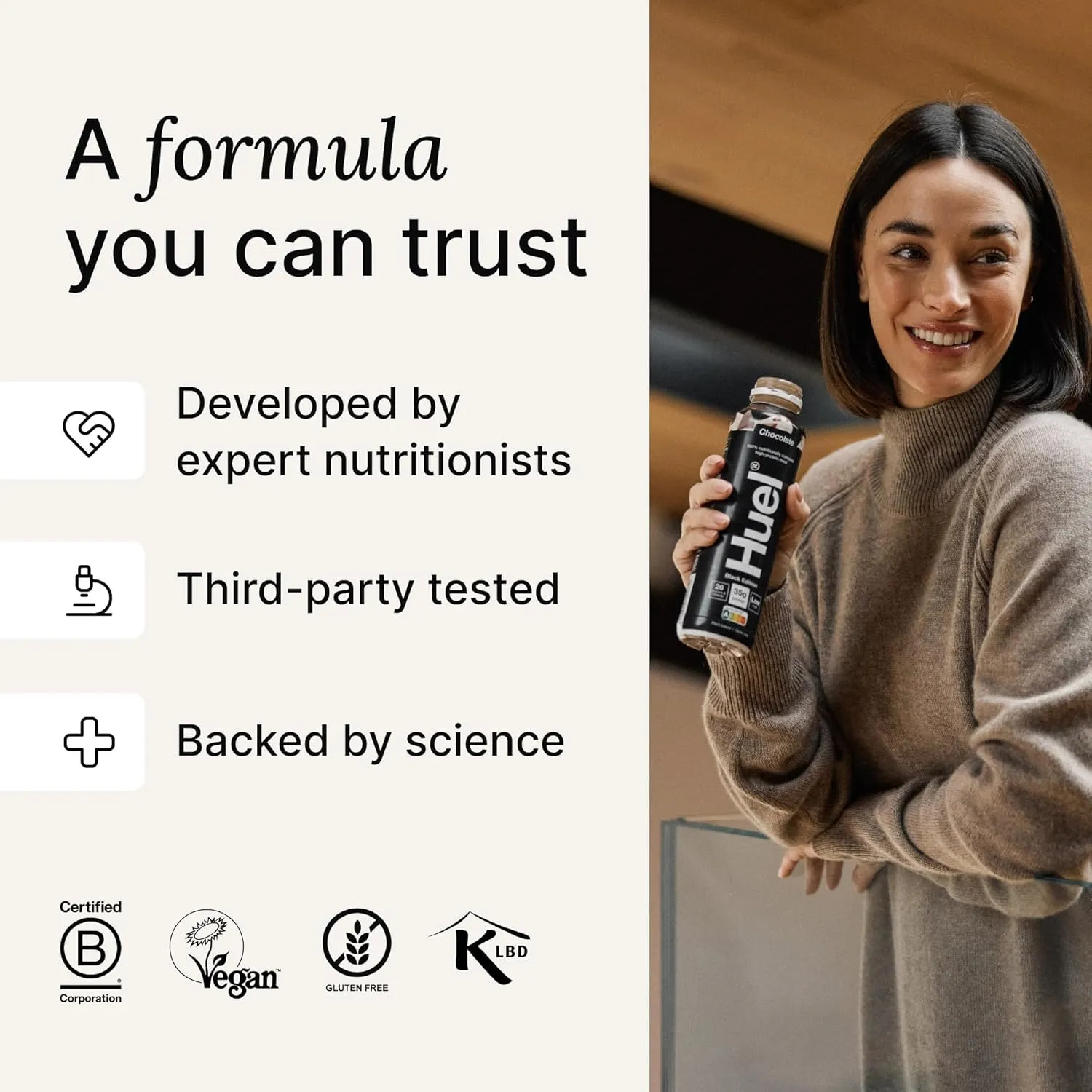 Huel Black Edition Ready-to-Drink, Chocolate Meal Replacement Drink, 35g High Protein, 27 Vitamins and Minerals, Vegan, Gluten Free, Plant Based, High Fiber, Low Sugar, 16.9 Fl Oz (12 Pack)