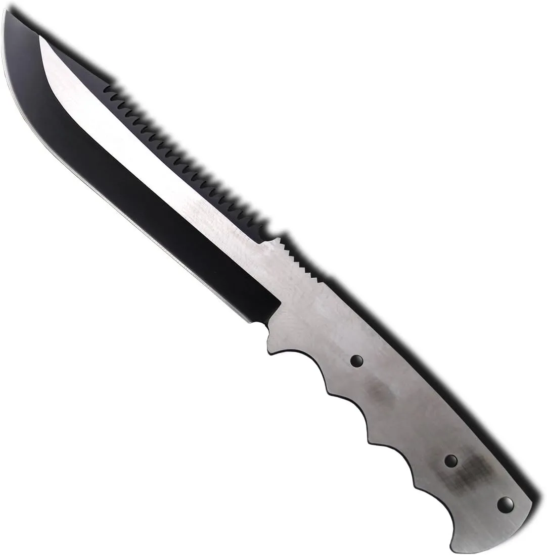 Hunting Knife Blade Blank 009 - 9Cr18MoV Stainless Steel - 12" OAL