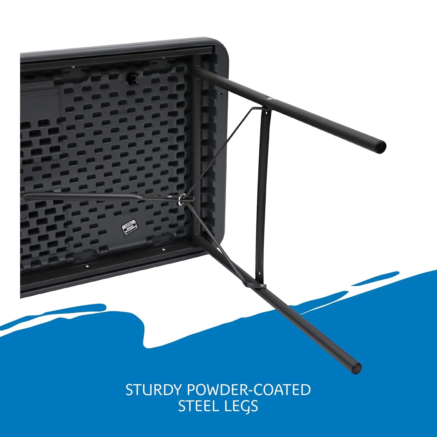 Iceberg 65507 IndestrucTable Commercial Folding Table, 24''x48'', Charcoal