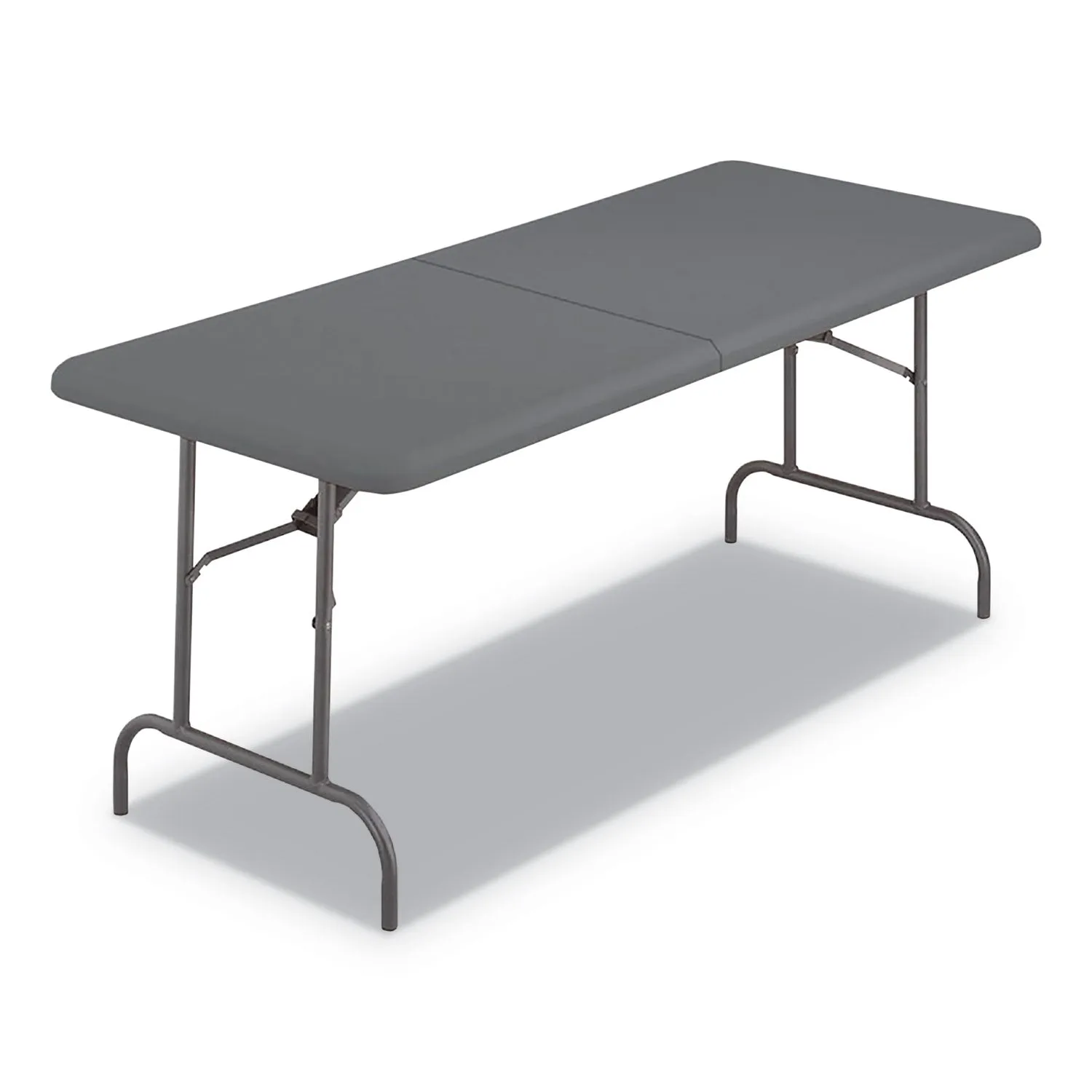 Iceberg IndestrucTable Classic Bi-Folding Table, Rectangular, 30" x 72" x 29", Charcoal