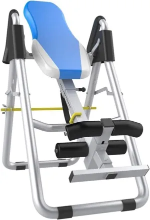 Inversion Table Foldable Inverted Artifact Stretched Upside Down Lumbar and Cervical Spine Adjustable Seat Belt Comfortable Cushion