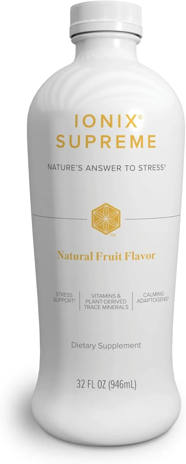 Isagenix Ionix Supreme - Drink with Niacin, Vitamin B12, Vitamin B6 and Riboflavin to Help Fight Stress - 32-Ounce Bottle (Natural Fruit Flavor)