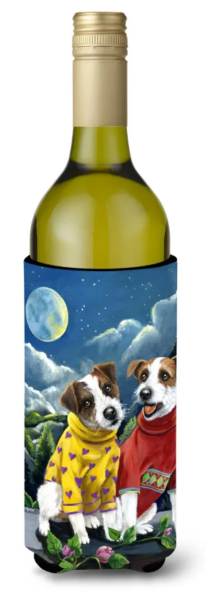 Jack Russell Terrier Moon Phase Wine Bottle Hugger PPP3106LITERK