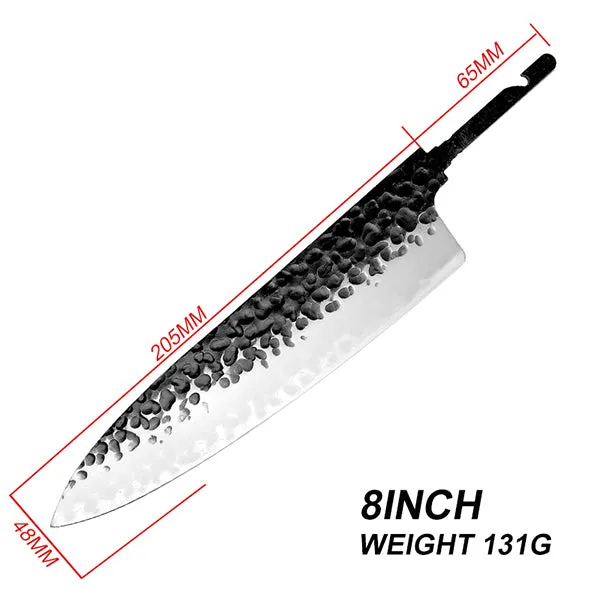 Japanese Style Chef Knife 8"  - Damascus AUS10 3 Layer- Hidden Tang -