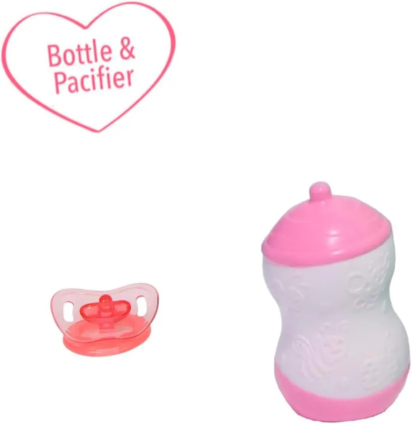 JC Toys Soft and Cuddly 20" Huggable Baby Doll Play Set Lots to Cuddle Babies | Pink | Ages 2  | Asian