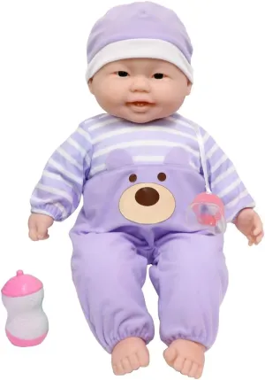 JC Toys Soft and Cuddly 20" Huggable Baby Doll Play Set Lots to Cuddle Babies | Pink | Ages 2  | Asian