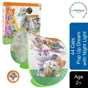 John Pop Up 44 Cats Bed Tent with Night Light, 1pk