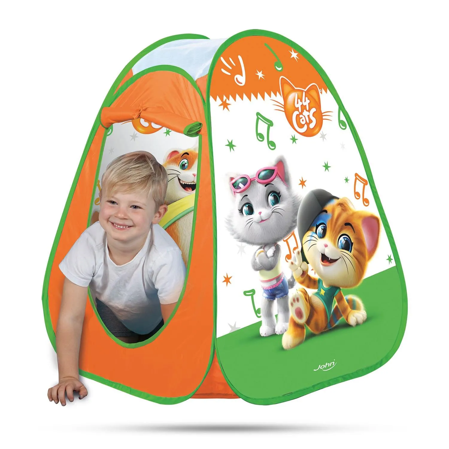 John Pop Up 44 Cats Children's Play Tent with a Colorful Pattern, 1pk