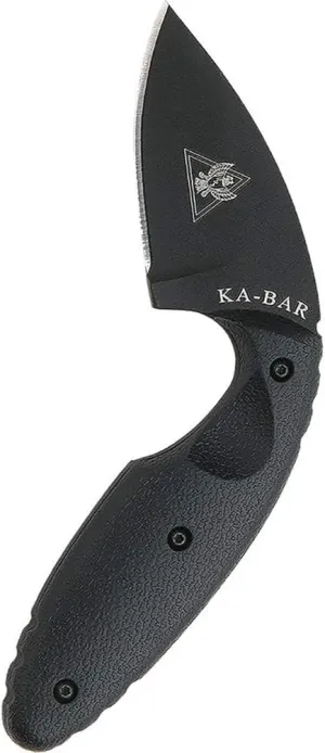 KA-BAR TDI Law Enforcement Straight Edge Knife,Black