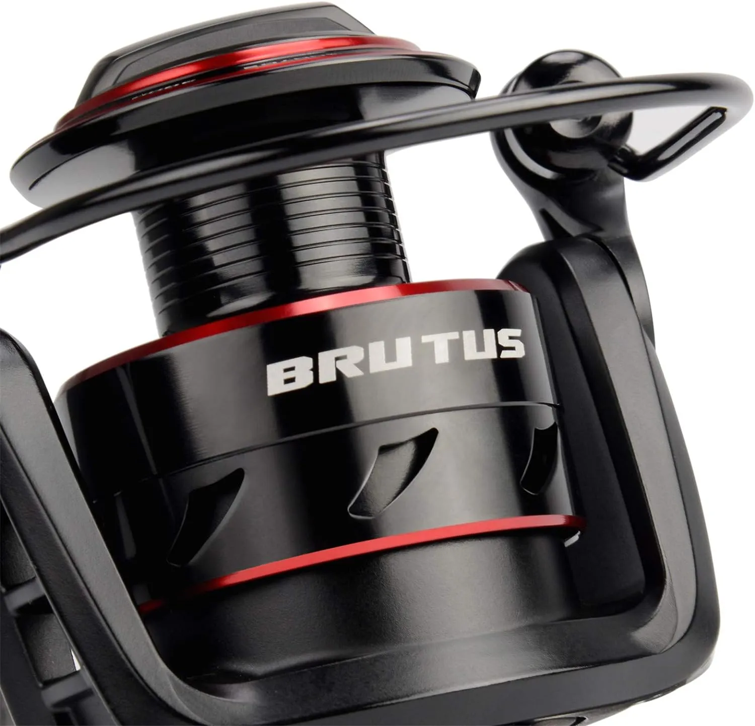 KastKing Brutus Spinning Reel, Freshwater Spinning Fishing Reels, Graphite Frame, CNC Aluminum Spool, 5.2:1 Gear Ratio, 4 1 Ball Bearings
