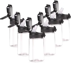 Kids Water Bottles Bulk, 6 Pack 14oz Clear Water Bottle with Straw & Carry Handle, Reusable Leak Proof Plastic Cups for Boys Girls to School Sports Travel Camping, Personalized DIY Gift