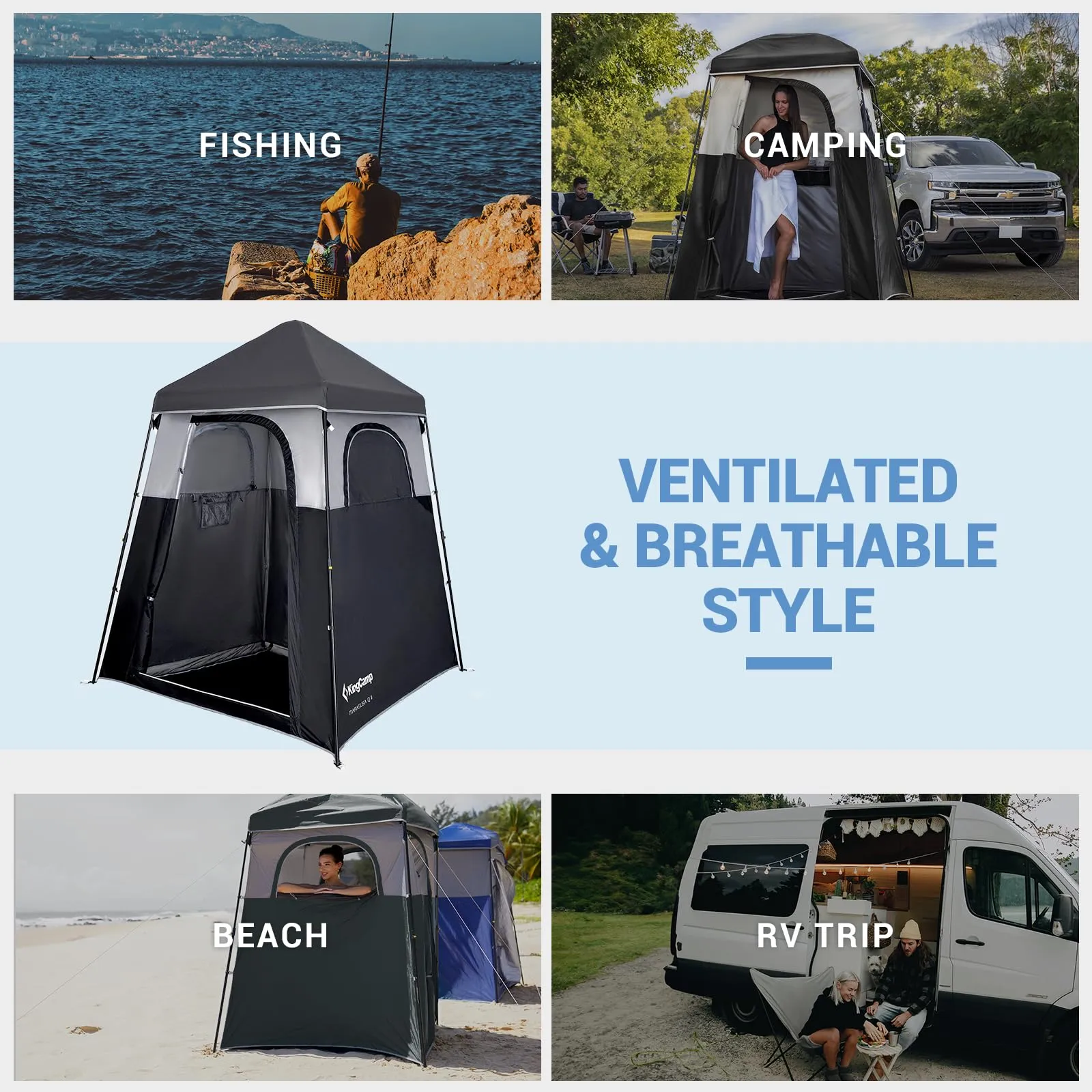 KingCamp MARASUSA Q Portable Instant Pop Up Privacy Shelter