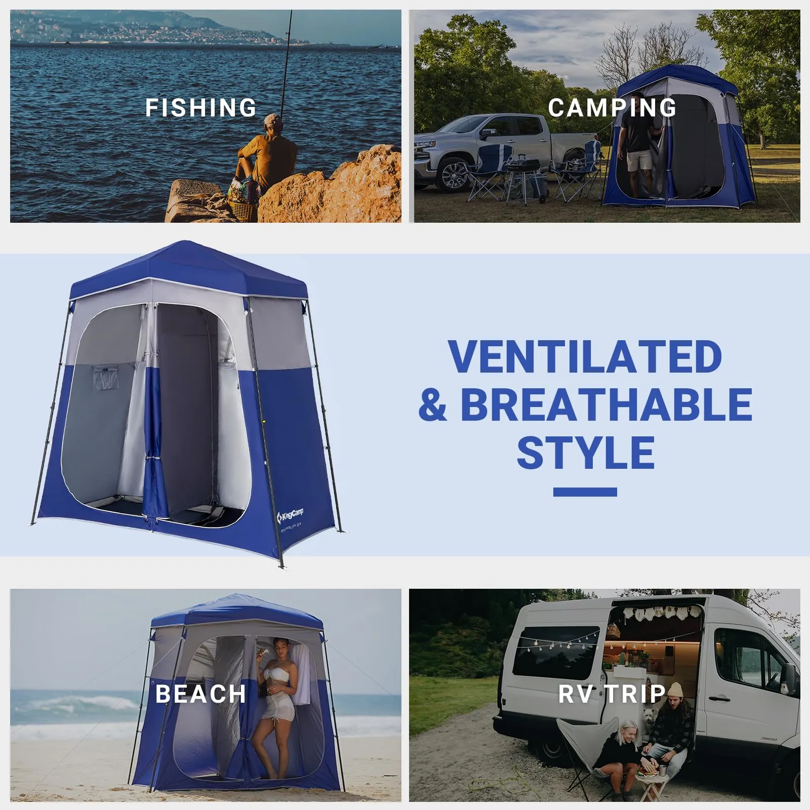 KingCamp MARASUSA Q Portable Instant Pop Up Privacy Shelter
