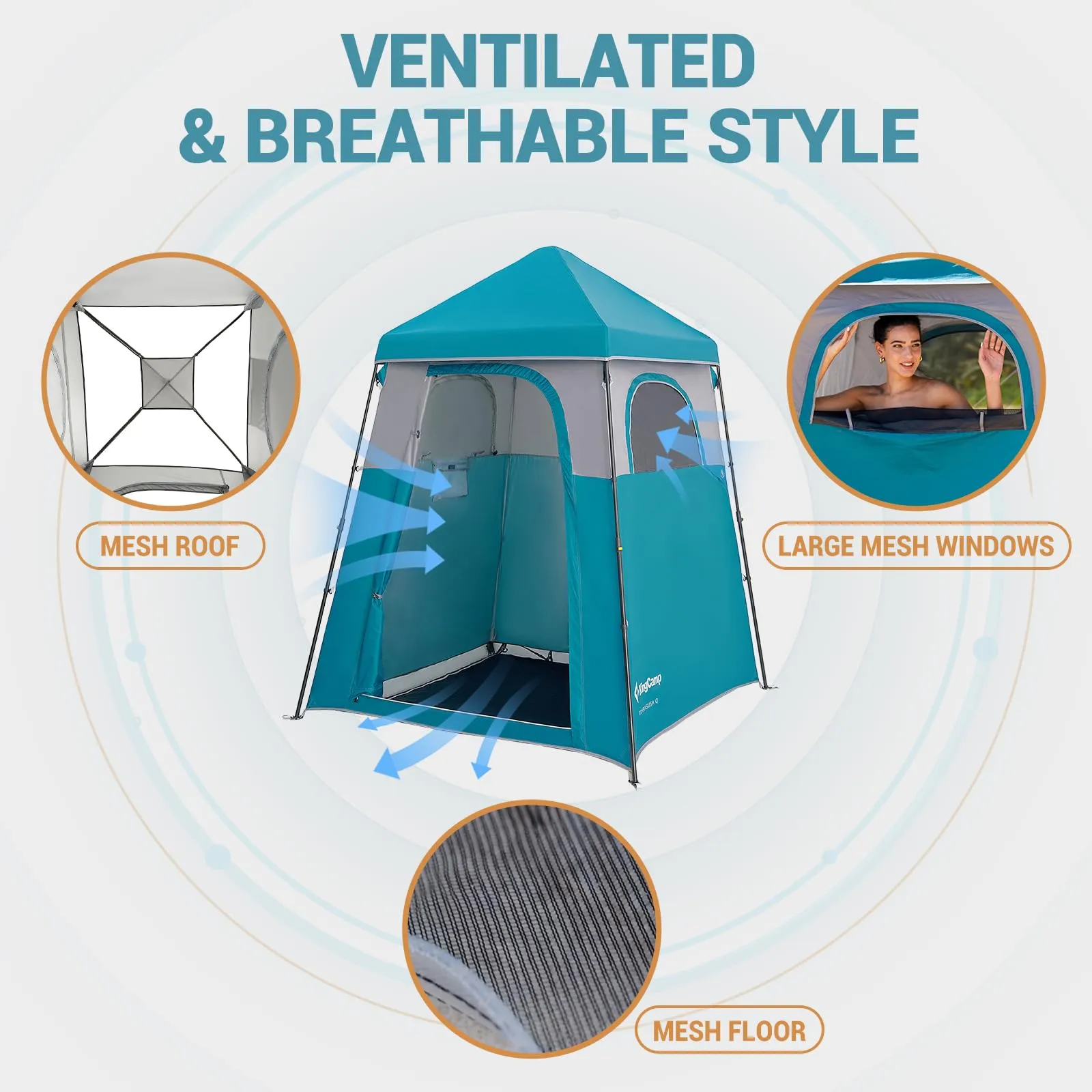 KingCamp MARASUSA Q Portable Instant Pop Up Privacy Shelter