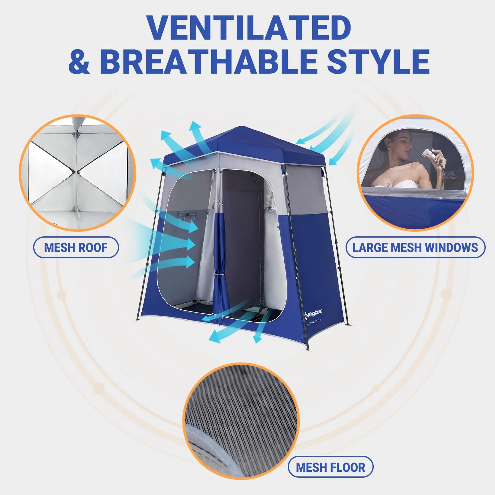 KingCamp MARASUSA Q Portable Instant Pop Up Privacy Shelter