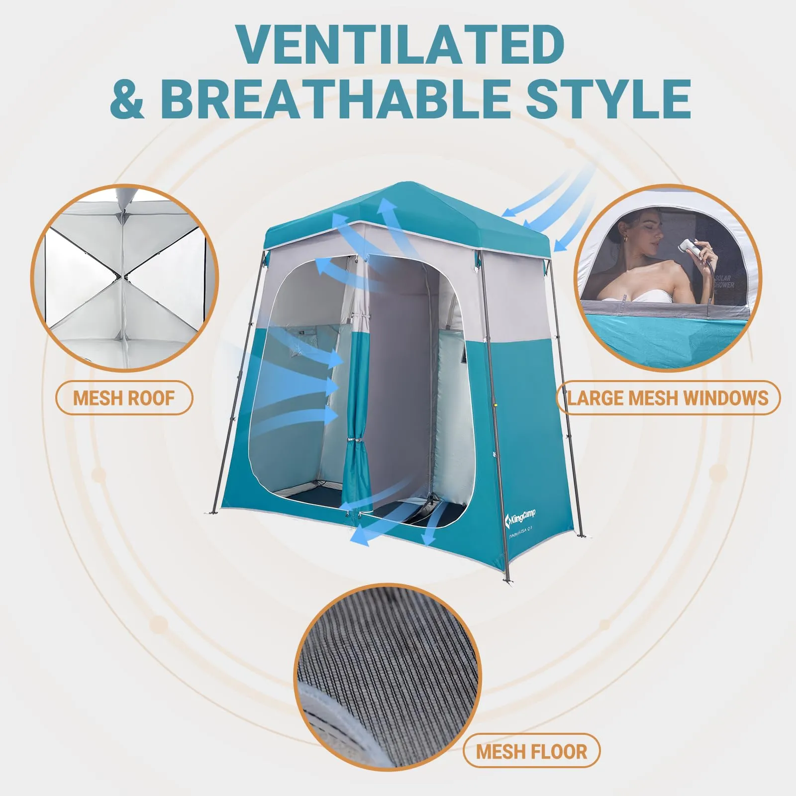 KingCamp MARASUSA Q Portable Instant Pop Up Privacy Shelter