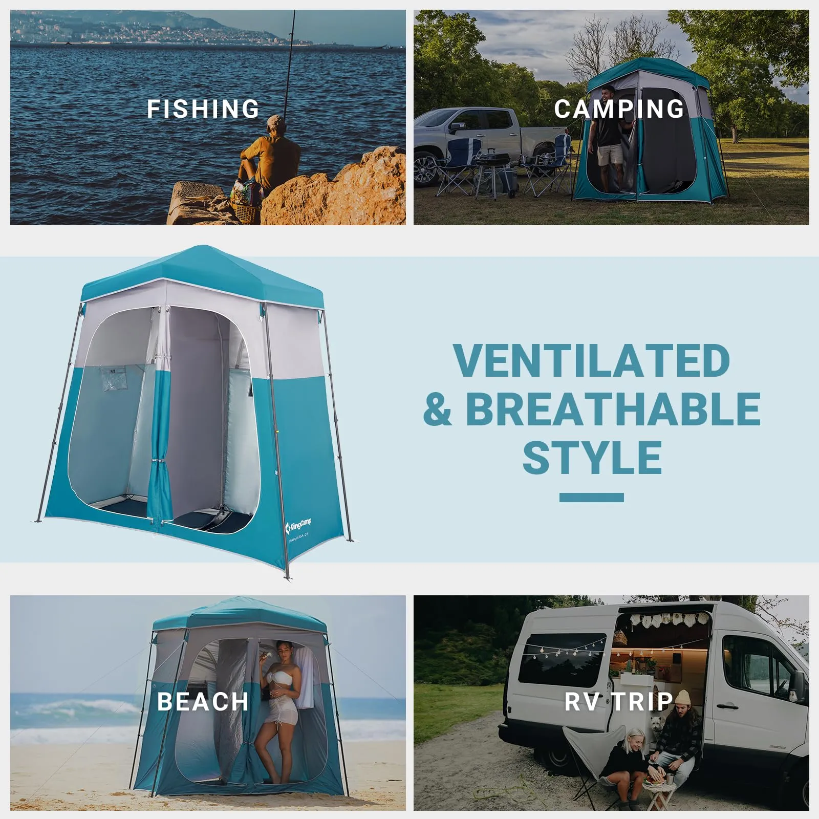 KingCamp MARASUSA Q Portable Instant Pop Up Privacy Shelter