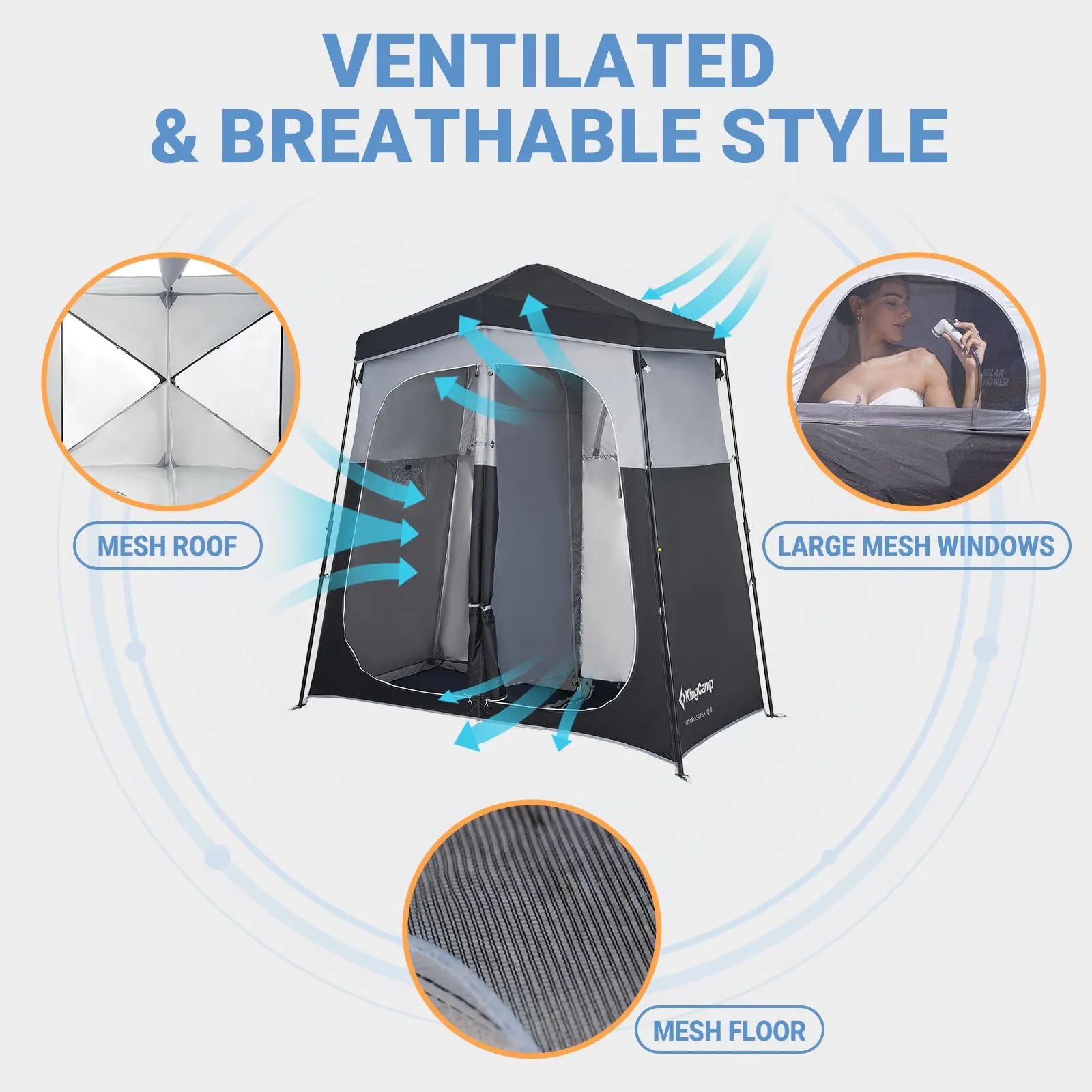 KingCamp MARASUSA Q Portable Instant Pop Up Privacy Shelter