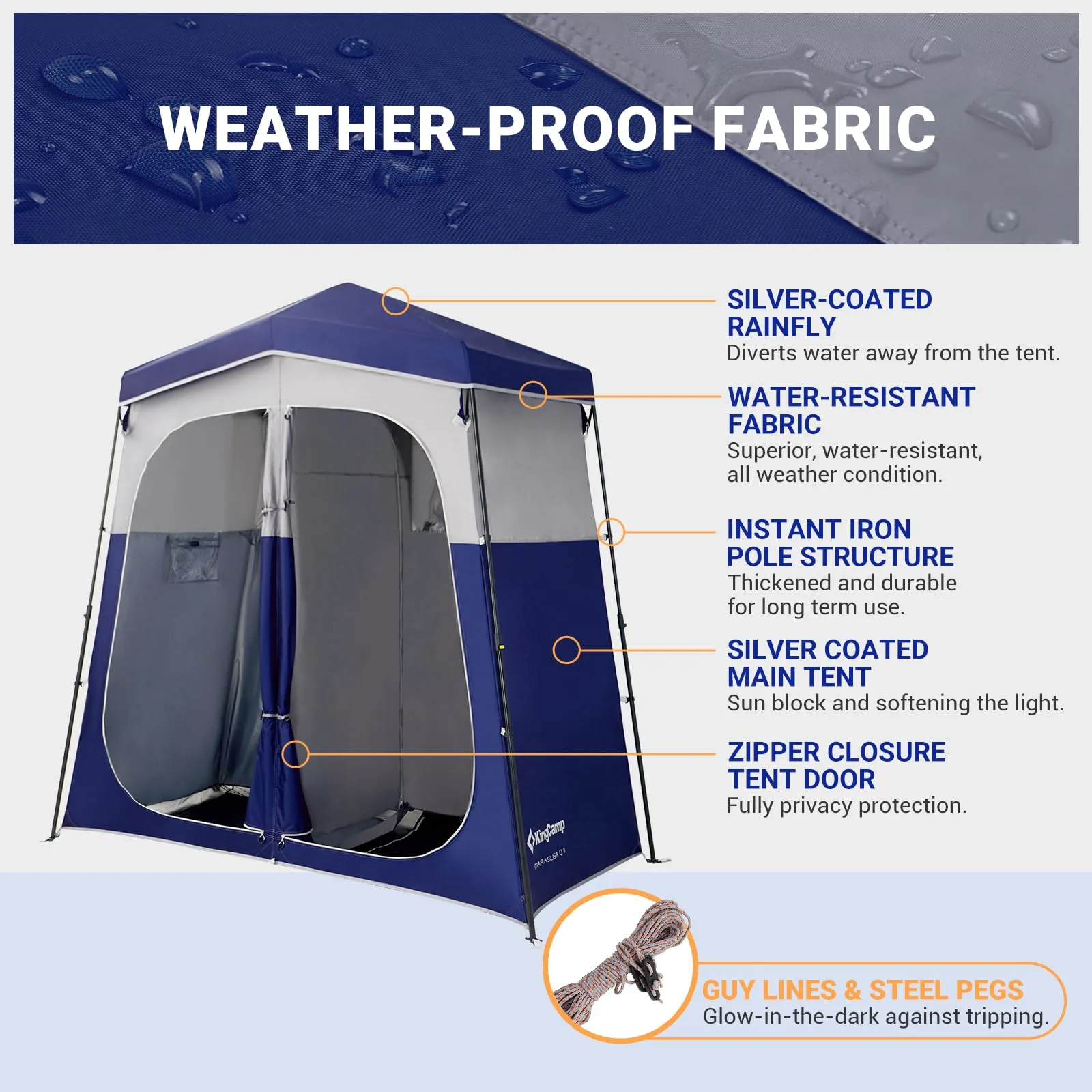 KingCamp MARASUSA Q Portable Instant Pop Up Privacy Shelter