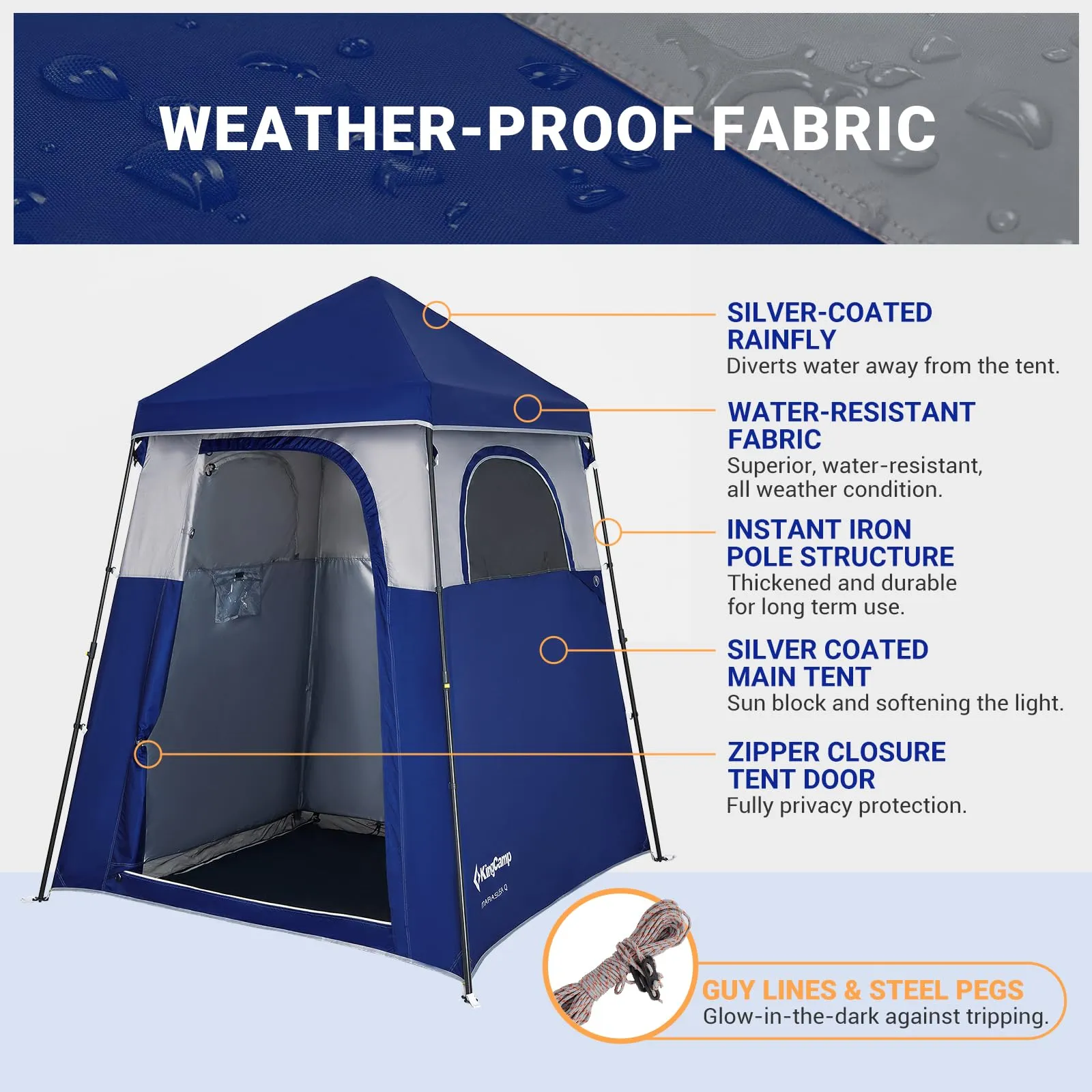 KingCamp MARASUSA Q Portable Instant Pop Up Privacy Shelter