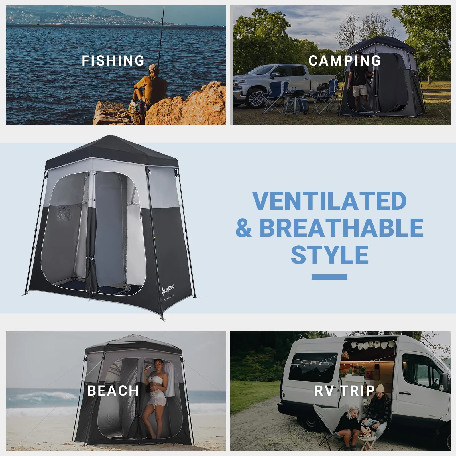 KingCamp MARASUSA Q Portable Instant Pop Up Privacy Shelter