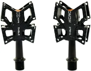 Knife Titanium Spindle Road Platform Pedals, Black, SK2191