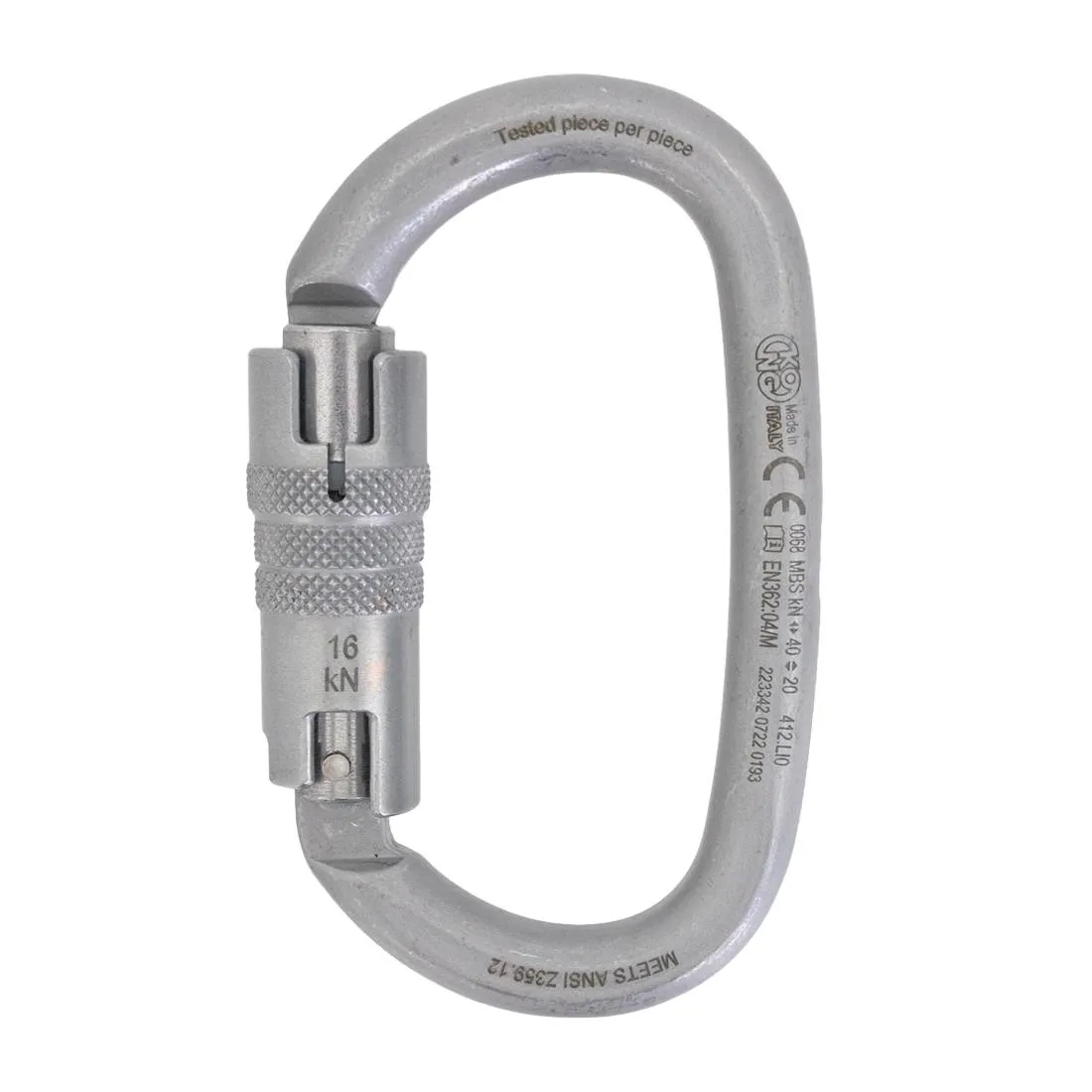 KONG Carbon Carabiner - Ovalone Twist Lock ANSI