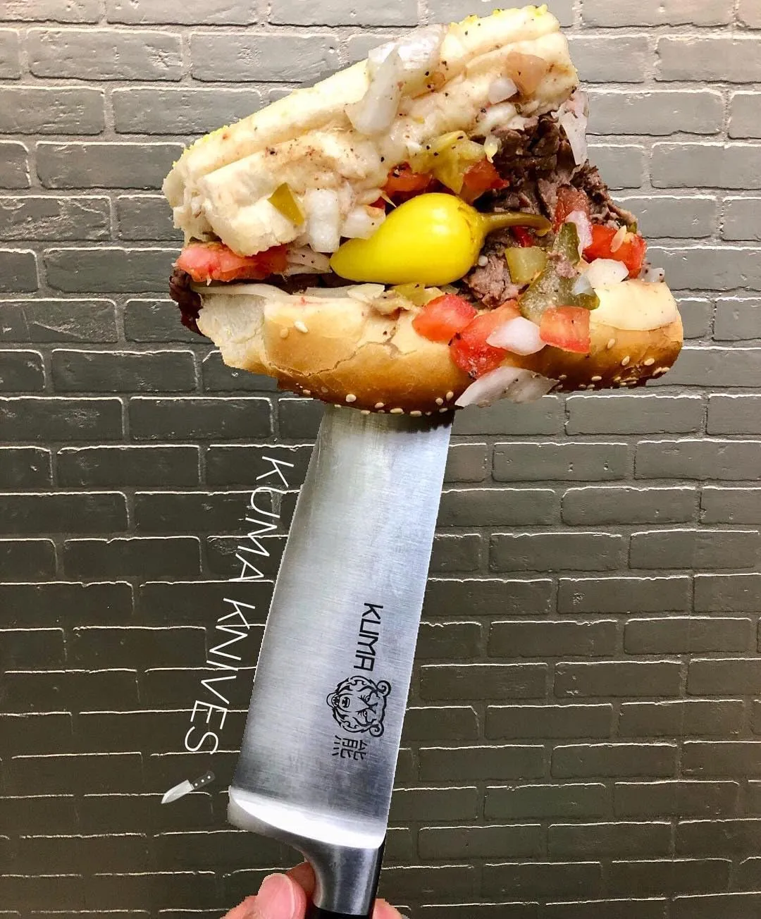 KUMA Multipurpose Chef Knife - 8 Inch Professional Sharp knife - Kitchen knife For Cutting, Chopping and Dicing With Incomparable Ergonomic Grip