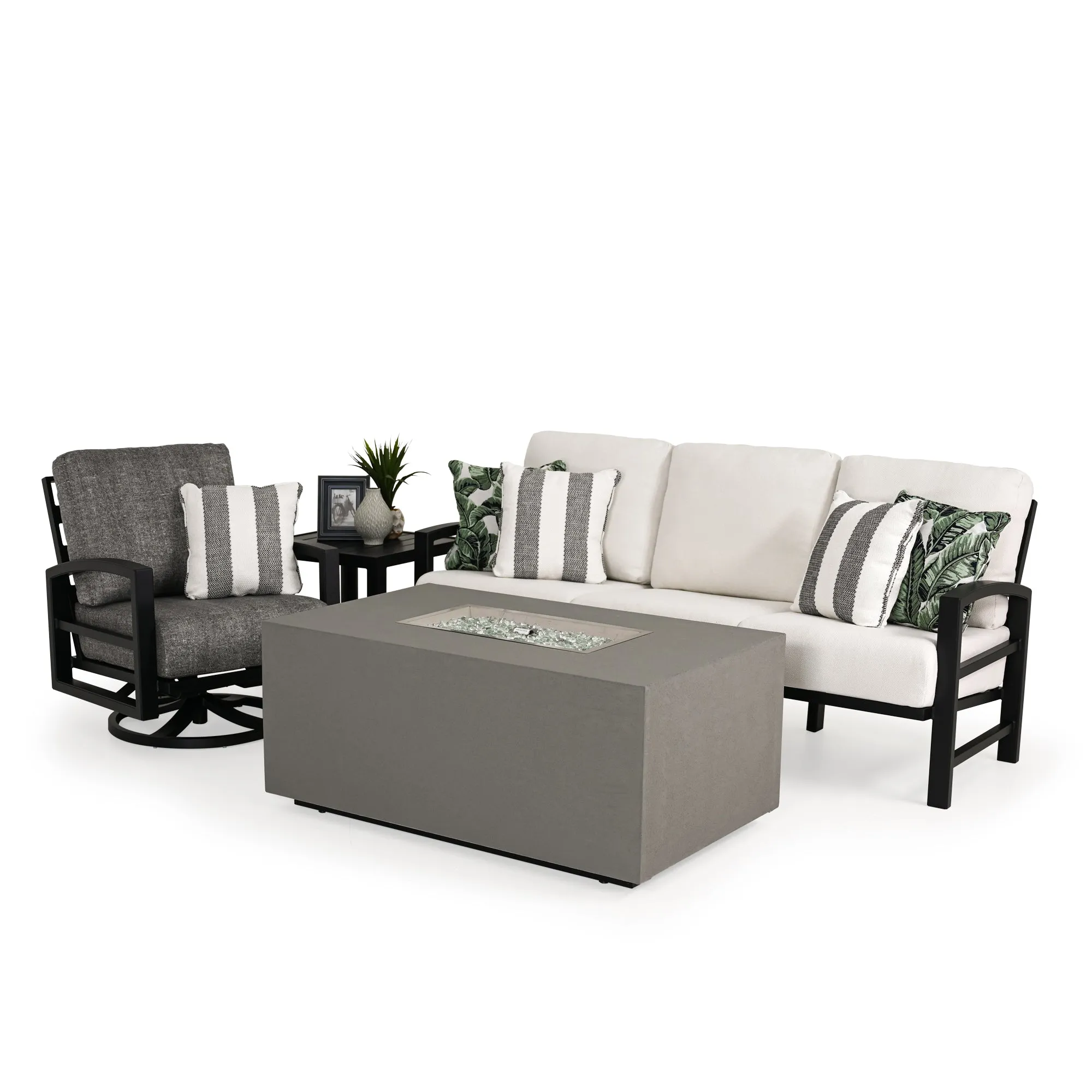 Lakeside Outdoor Aluminum 24" Square End Table