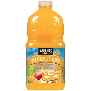 Langers 100% Apple Orange Pineapple Juice, 64 Fl Oz (Pack of 8)