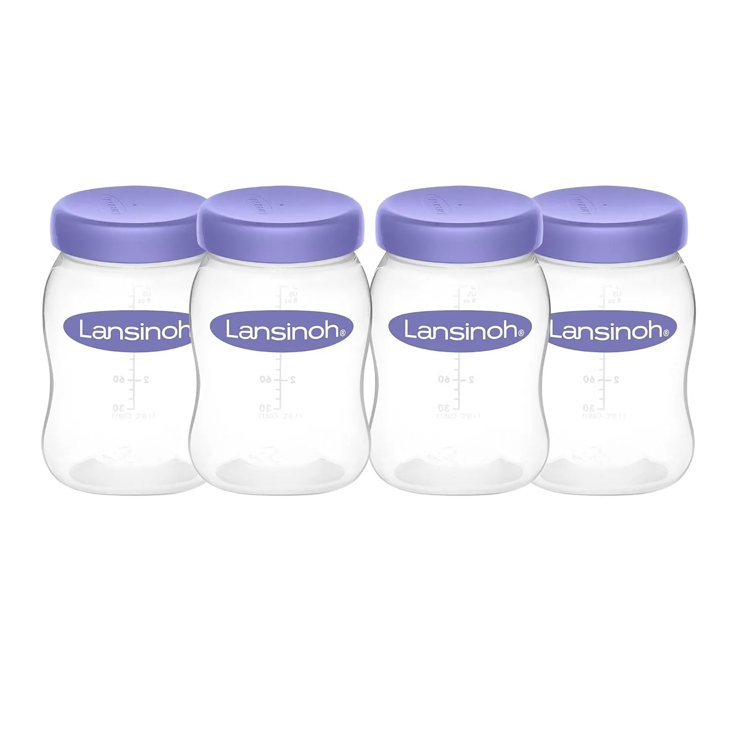 Lansinoh Breastmilk Storage Breast Pump Bottles, 4 Count