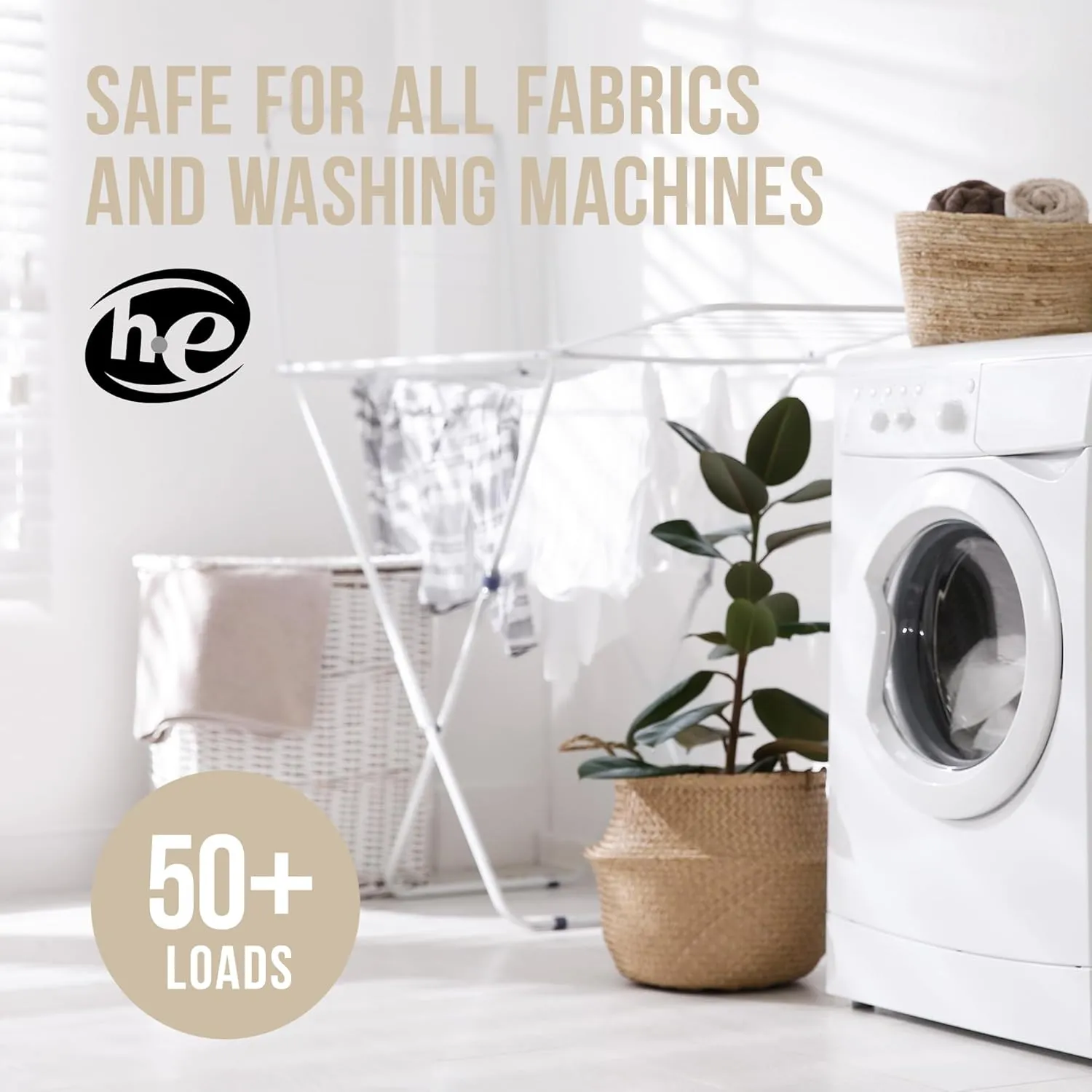 Laundry Detergent Liquid, Cozy Cashmere, 50  Loads, Concentrated, Plant Based, Cruelty & Dye Free, Phosphate & Paraben Free, Earth Friendly, Long Lasting Fresh Scent, 32 oz Recyclable Bottle