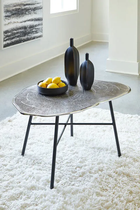 Laverford Chrome and Black Coffee Table
