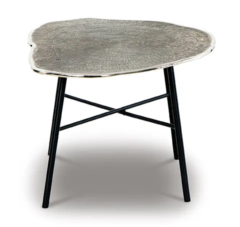 Laverford Chrome and Black Coffee Table