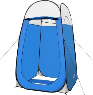 Leader Accessories Pop Up Shower Tent Dressing Changing Room Privacy Portable Camping Shelters 4' x 4' x 78" H Extra-Large Space