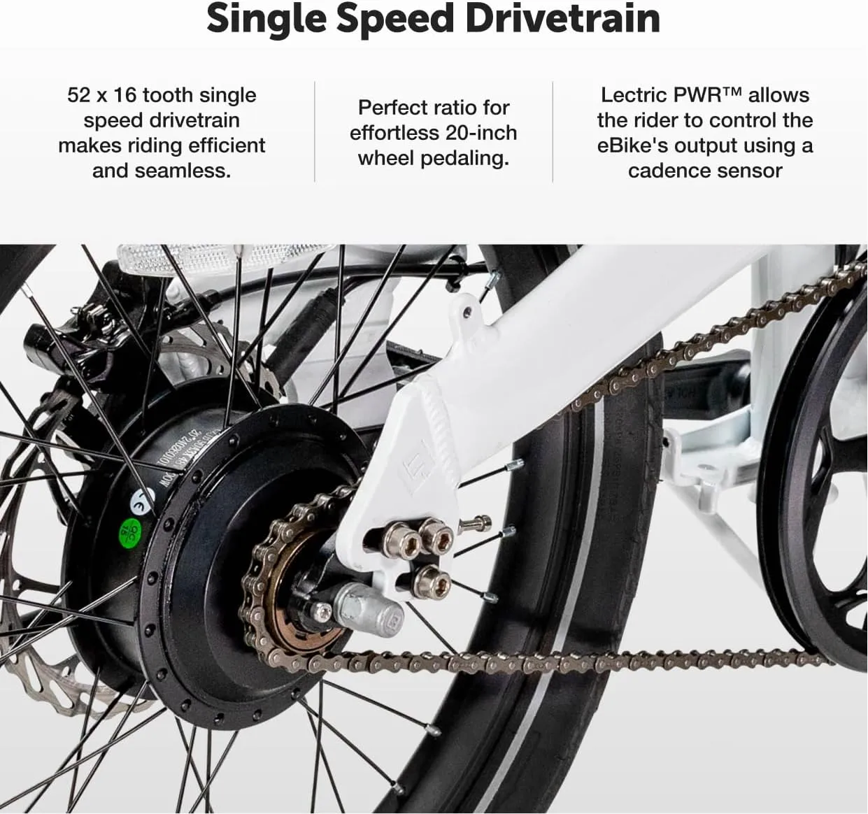 LECTRIC XP™ Lite 2.0 Electric Bike | Adult Folding Bikes - Weighs Only 49lbs | 45 Mile Range w/ 5 Pedal-Assist Levels | 20mph Top Speed - Class 1 and 2 eBike